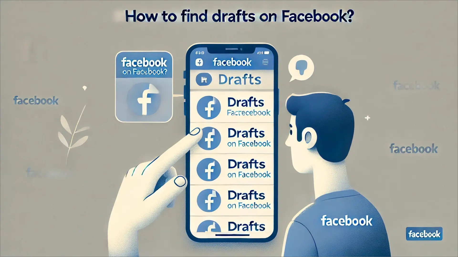 Find Drafts on Facebook